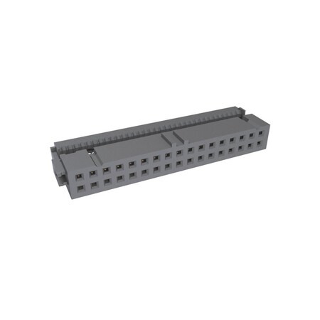 Fci Board Connector, 34 Contact(S), 2 Row(S), Female, 0.1 Inch Pitch, Idc Terminal, Locking, Gray 71600-634LF